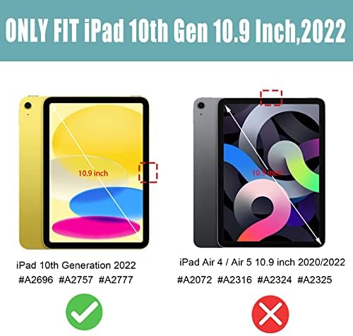 Случај за iPad 10 -та генерација на елени 10 -ти генерал iPad Case Cute ipad 10 Case and Cover 10.9 инчи 2022 Ослободување TPU