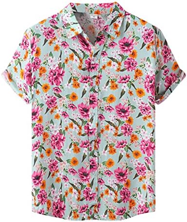 Обични кошули за мажи маица за мажи преголеми маици за мажи летни врвни кошули со кратки ракави маици