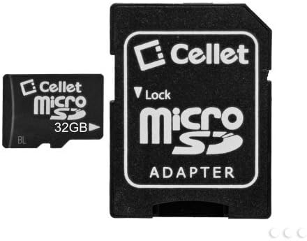 Cellet 32gb Samsung I9001 Микро Sdhc Картичката Е Прилагодена Форматирана за дигитално снимање со голема брзина, без загуби! Вклучува Стандарден Сд Адаптер.