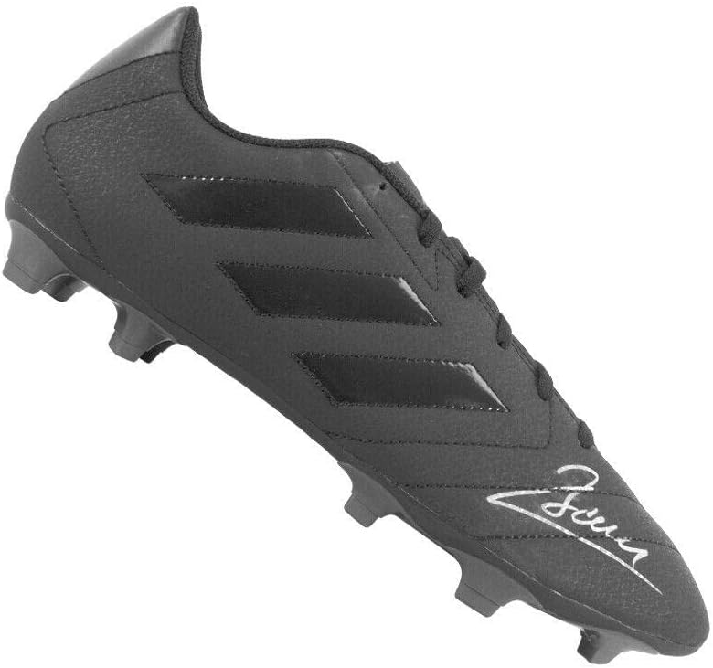 Димитар Бербатов потпиша фудбалски чизми - Адидас, Црн автограмски спој - автограмирани NFL Cleats