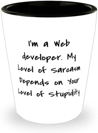Симпатична веб-развивач, јас сум веб-развивач. Моето Ниво На Сарказам Зависи Од Вашето Ниво На, веб развивач Застрелан Стакло