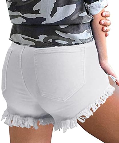 Jeanан шорцеви женски високи половини, обични летни искинати Jeanан шорцеви женски шорцеви тексас y2k шорцеви