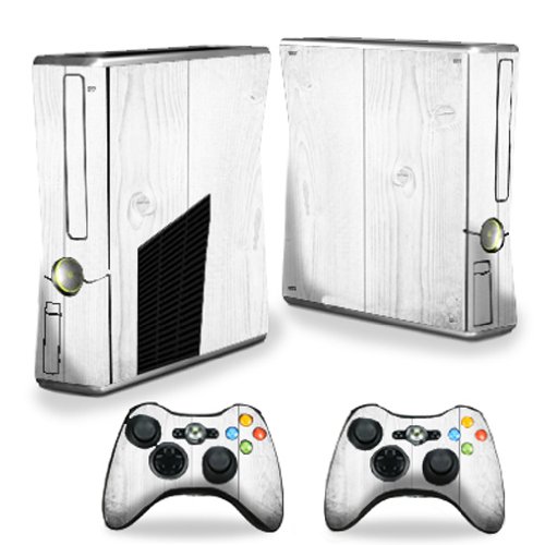 Кожата на mothyskins За X-Кутија 360 Xbox 360 S Конзола-Бело Дрво | Заштитно, Издржливо И Уникатно Обвивка Од Винил Налепници