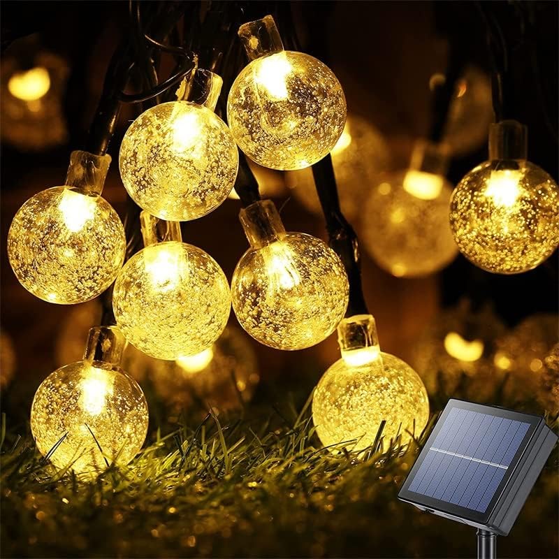 SDGH соларни жици светла на отворено LED кристален глобус светло со режими водоотпорна соларна моќност за внатрешни работи за