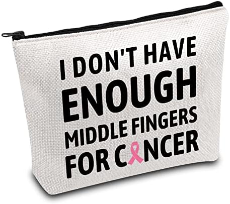 Бдпвсс Рак На Дојка Шминка Торба Рак На Дојка Преживеан Подарок Рак Борец Подарок Немам Доволно Средни Прсти За Торба За Рак