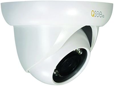 Q-See QCA7202d 720p со висока дефиниција аналогна, пластично куќиште, безбедносна камера за куполи