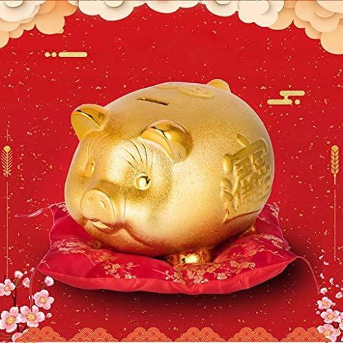 WSZJJ Piggy Bank - Детска керамичка свинче банка преголем креативен подарок за новогодишен подарок