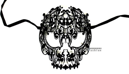 Devil Skull Laser го намали венецијанскиот маскирана маска маска за забави за забава топка Марди Гарс