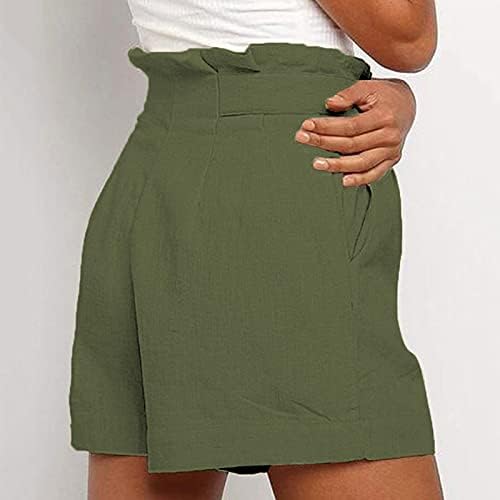 Bmisegm женски салата шорцеви модни летни шорцеви женски случајни со џебни шорцеви панталони