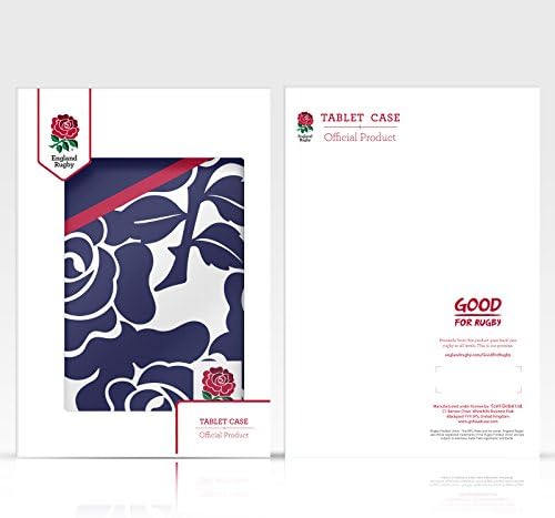 Дизајн на главни случаи официјално лиценциран рагби -унија на Англија Заедно поголема лого црвена роза мека гел кутија компатибилен со Apple iPad Air 2020/2022