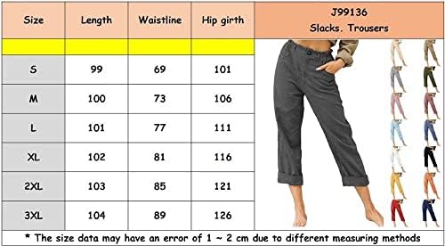 Letulsенски летни панталони со високи половини за дишење Постелнината широка нога палата палата панталони лабави панталони со