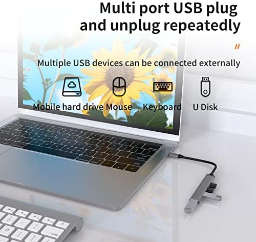 USB-C тип C до USB 3.0 4 порт-центар за порт-центар за компјутер Mac Телефон MacBook Pro iPad