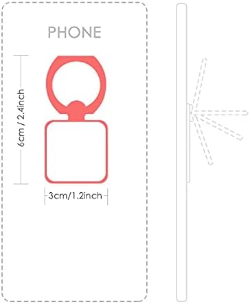 Грчка азбука Rho црна преглед на квадратни мобилни телефони прстен држач за држач за заграда Универзален подарок за поддршка