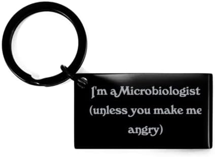 Подароци за микробиолог сарказам, јас сум микробиолог, роденденски клуч за микробиолог, подароци за соработници, идеи за подароци