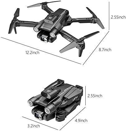 Zottel Kids Mini Drone со двојна камера, преклопен квадкоптер, подарок за играчки за играчки со хеликоптер за момчиња и девојчиња,