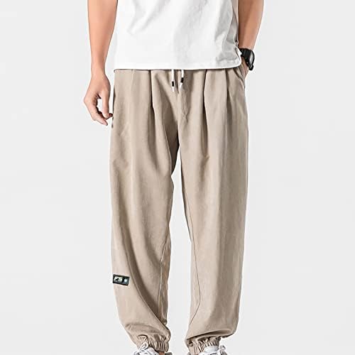 Обични панталони за мажи LCEPCY Опуштени се вклопуваат големи и високи џемпери со џокери со еластична половината на отворено