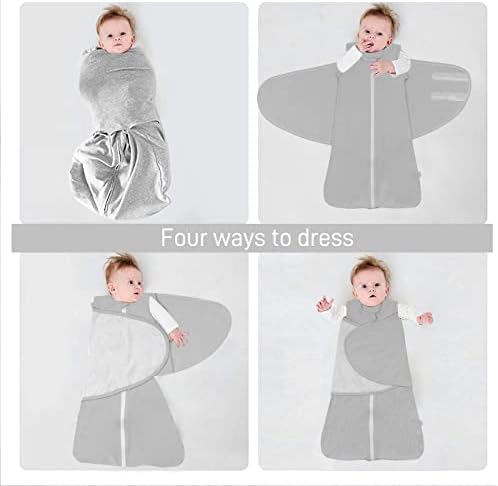 Зигхој Бебе Свадл вреќа за спиење бебе 0,5 тог носено ќебе памук 3-насочен прилагодлив транзиција на новороденче