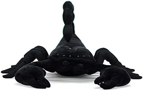 Lifelike царот Скорпион Плиш играчка, супер мека и симпатична кадифен император Скорпион полнети животински фигура многу реални