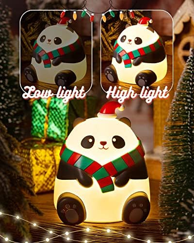 Божиќни подароци на Мивани Панда за девојчиња, жени, детски ноќни светли слатки ламби, управувана батерија со USB, управувана,