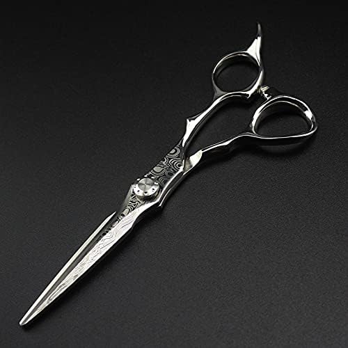 Ножици за сечење на косата, 6 -инчен професионален ножици за коса во Дамаск, ножици за сечење на коса, берберски алатки за слабеење