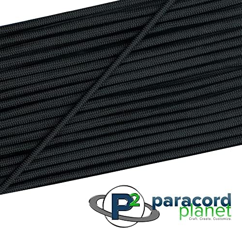 Паракорд Планета | Сите видови на црна падобранска кабел - 95 паракорд, 10 метри Хенк