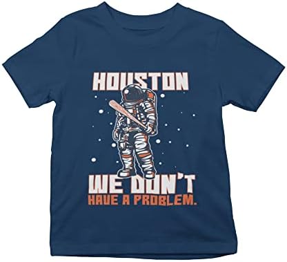 Пожелно мастило за деца со астронаути за деца, немаме проблем, маица за младински навивачи на бејзбол, класична маица за младински