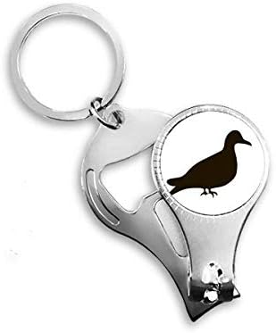 Црн гулаб портрет за животински портрет на нокти прстен прстен клуч за шише шише со шише Клипер