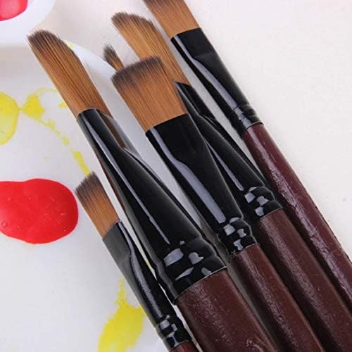 Jahh сликарство пенкало 6 компјутери уметнички материјали за сликање лесно да се чисти дрвена рачка со акварел боја четка пенкало