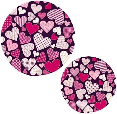 Алаза розови срца поптилери Тривети поставени памучни држачи за топла тенџере поставени крајбрежни куќи, топли влошки, топли