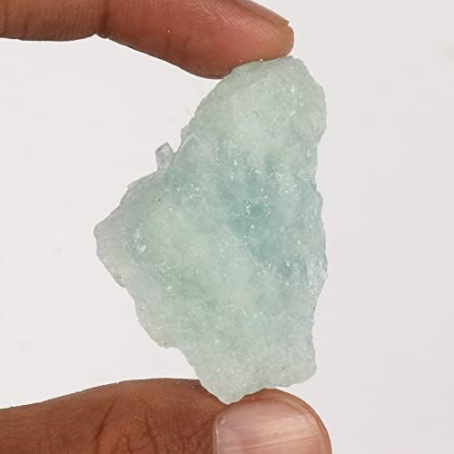 GemHub 110,65 CT Природно аква небо Аквамарин Груб скапоцени камења Земја Минирана Аква небо Аквамарин примерок од кристал заздравување