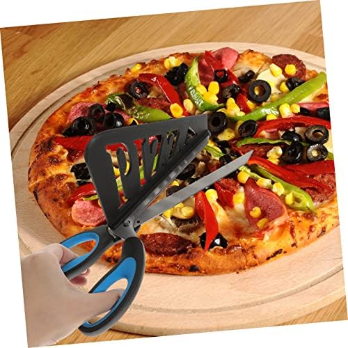 Луксузни 2 парчиња ножици за пица со пица зеленчук сирење пица мултитоли за готвење ножици кујнски ножици не'рѓосувачки челични