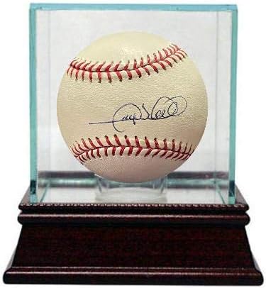 Гери Шефилд го потпиша Официјалниот Бејзбол Од Големата Лига на Ролингс Со Стаклена Кутија-Шефилд Холограм-Бејзбол Со Автограм