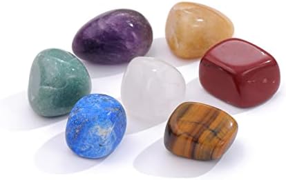 Кристали и лековити камења, камења од џерданки од чакра и кристали селенит сад чакра камења комплет за вештерки, кристален ѓердан