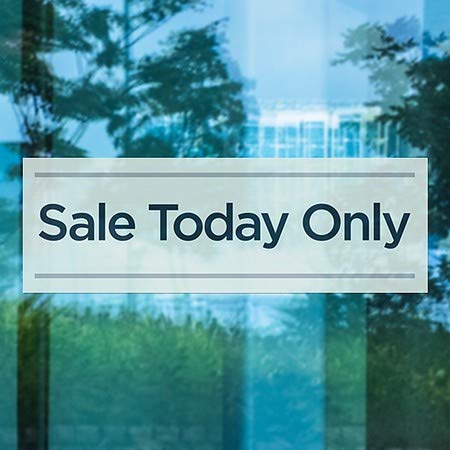 CGSignLab | Продажба Денес Само-Основни Teal Прозорец Се Држат | 36 x12