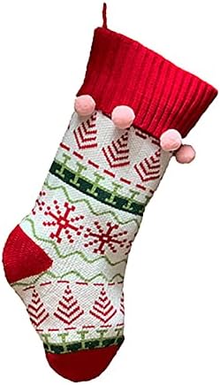 Божиќни чорапи на Uqiangy Божиќ со големи чорапи за снег Божиќни карирани текстил Организатор за облека за бебиња