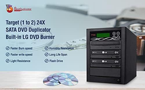 Најдобар дупликатор 2 Цел 24x Sata Dvd Дупликатор Вграден Lg Режач ДВД Режач + Бесплатен Nero 10 Мултимедијален Пакет Најважен