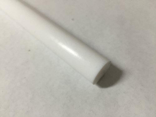 Ацетал кополимер пластична тркалезна шипка 1 1/4 дијаметар, 12 должина - бела боја