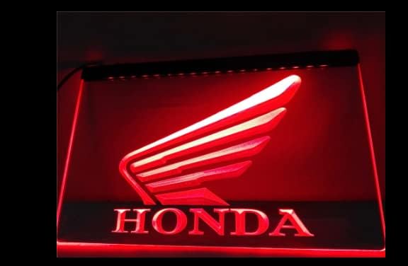Знак на продавница за мотоцикли на работилница за АПФО за Хондас предводена од неонски знак 12x8 инчи