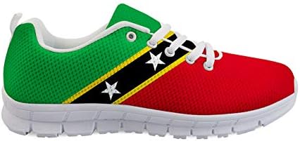 Сент Китс и Невис знамето машко лесни за дишечки спортови чевли за дишење модни патики за одење чевли