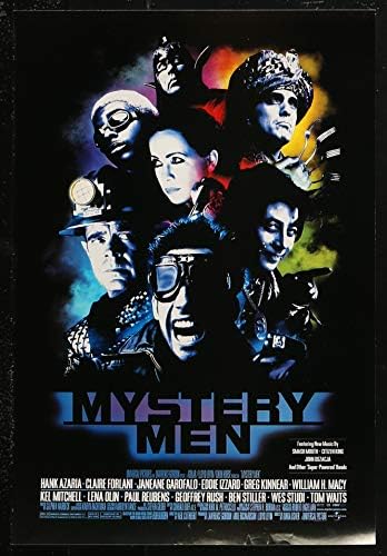 Mystery Men - 11,5 X17 Оригинален промо филм Постер 1998 Бен Стилер Хенк Азарија