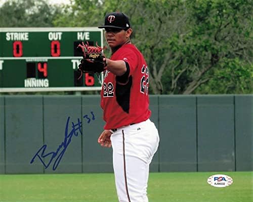 Брусдар Гратерол потпиша 8x10 Фото PSA/DNA Minnesota Twins Autographed - Автограмирани фотографии од MLB