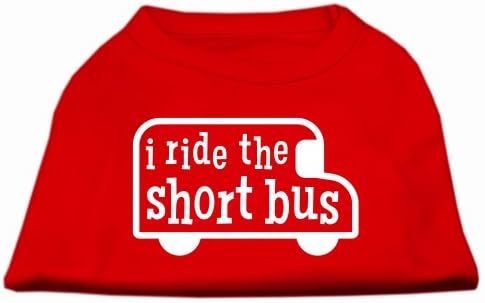 Јас ја возам кошулата за кратки автобуски екран за печатење црвена xs 8