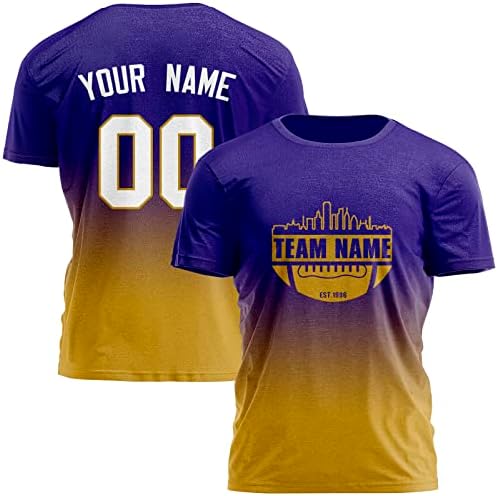Обични фудбалски кошули Персонализирани fansубители на облека за маички Подароци Додадете кое било име и број за мажи жени