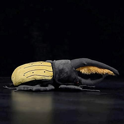 Нохито 9.8 '' реалистична инсекти кадифен играчка мека полнета животинска симулација Бубачка перница за роговиден херкулес колеопера