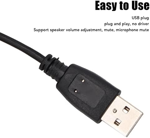 SANPYL USB Игри Слушалки, Вграден HD Микрофон Откажување На Бучава Меки Флексибилни Ушни Перници Приклучок и Игра, Компјутер