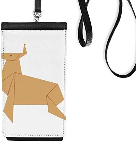 Mas Deer Orica Model Телефонски паричник чанта што виси мобилна торбичка црн џеб