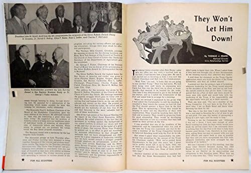 Списание за извидници - септември 1953 година - момче извидници на Америка