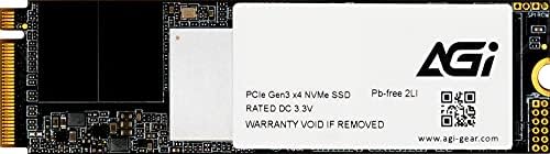 AGI 1TB AI218 Внатрешен SSD, PCIE NVME M.2 Gen3x4 DRAM Cache 3D TLC NAND Flash Внатрешен цврст погон на цврста состојба SSD