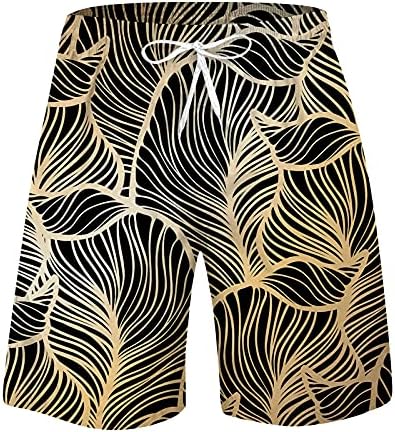 GDJGTA Голема спортска големина за слободно време забавно печатење 3Д летни машки шорцеви машки панталони за мажи со џебови