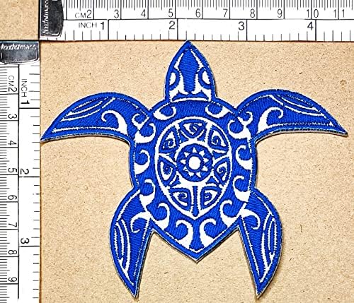 Kleenplus 3 парчиња. Сина желка шие железо на везени закрпи цртани филмови желка животинско море природа симпатична налепница